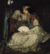 Emile Bernard A Seated Oriental Beauty oil painting